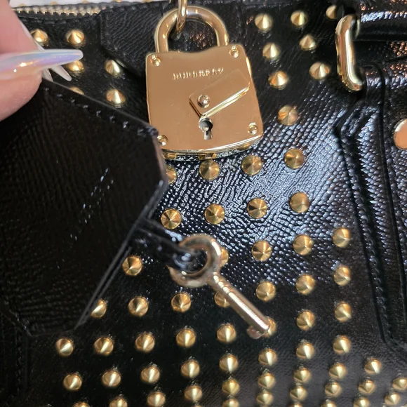 LIMITED EDITION Burberry Prorsum Blaze Studded Bowling Bag Satchel - Picture 8 of 16